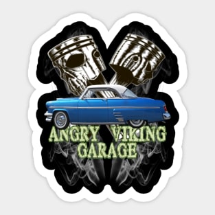 Angry Viking Garage Sticker